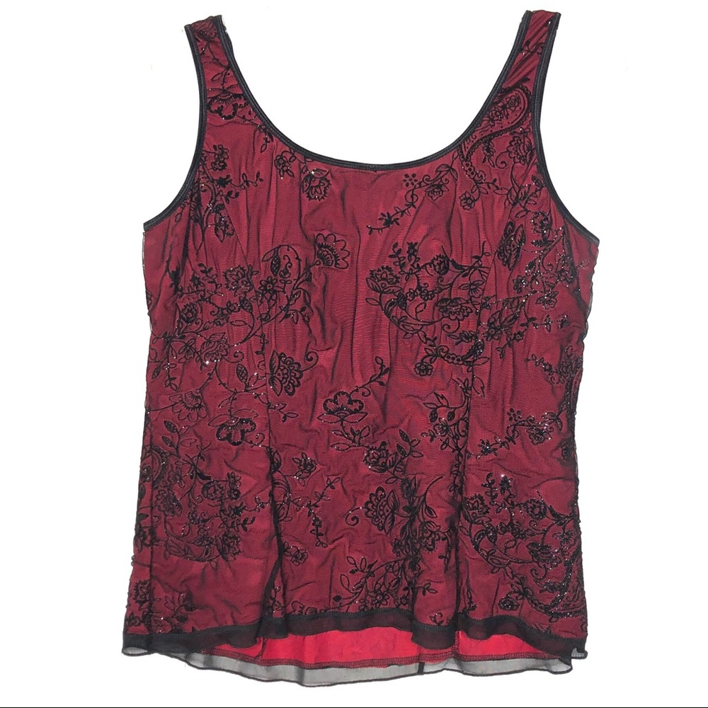 PLUS SIZE BURGUNDY CAMISOLE - Picture 3 of 3